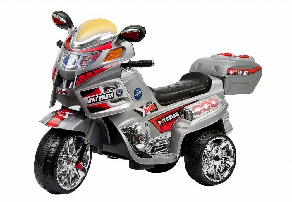 Moto Elétrica Infantil TR1002SC Speed Cinza e Laranja 3km/h