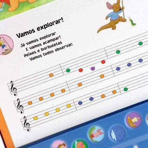 Livro O Piano de Pooh - Disney